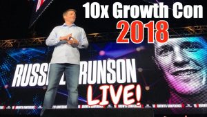 What does the Russell Brunson telling about this 10x secrets masterclass?